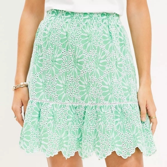 Loft Eyelet Flounce Skirt - Picture 5 of 5